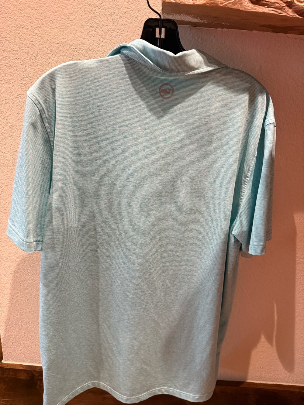 Vineyard Vines Men's Heather Seafoam Performance Polo 2 in 1